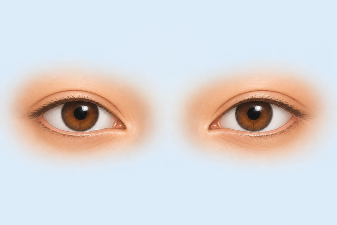 Almond eyes guide illustration