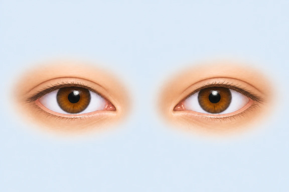 Oval eye shape guide illustration