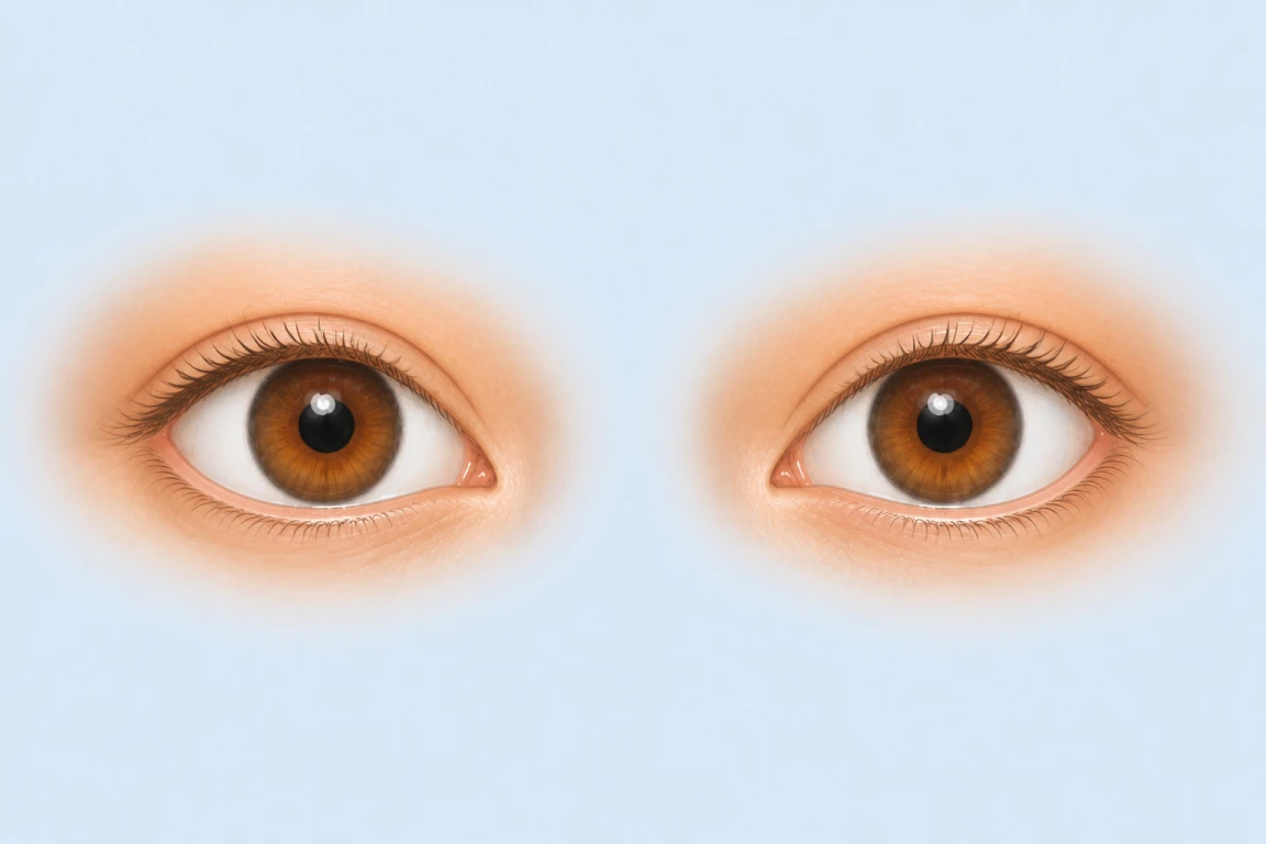 Round eyes guide illustration